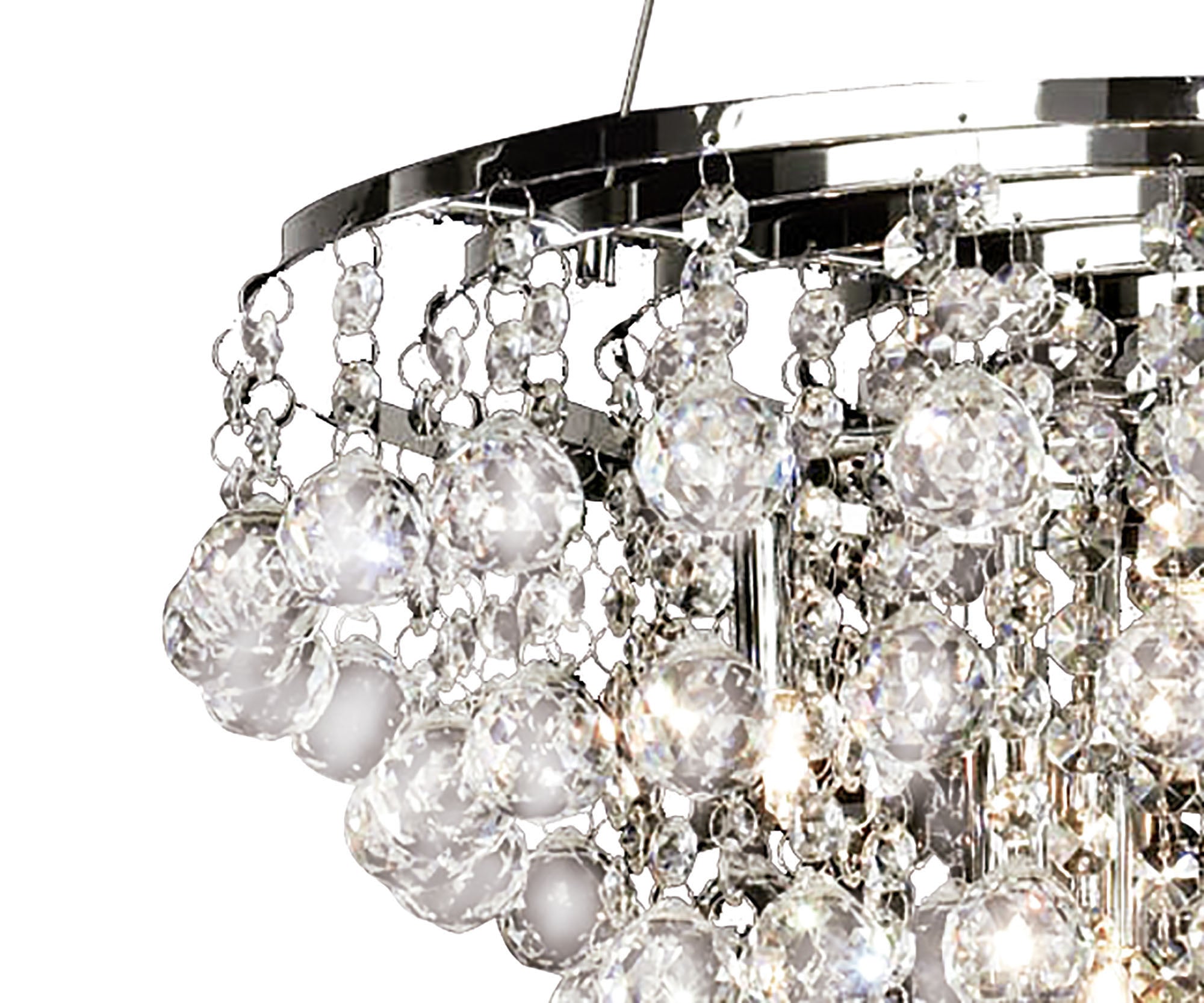 Diyas - Atla Crystal Pendant Light - Luminosity Designs Ltd