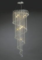 Diyas - Atla Crystal Spiral Chandelier - Luminosity Designs Ltd