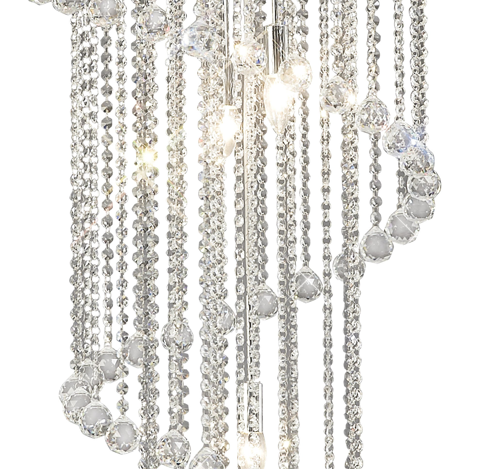 Diyas - Atla Crystal Spiral Chandelier - Luminosity Designs Ltd