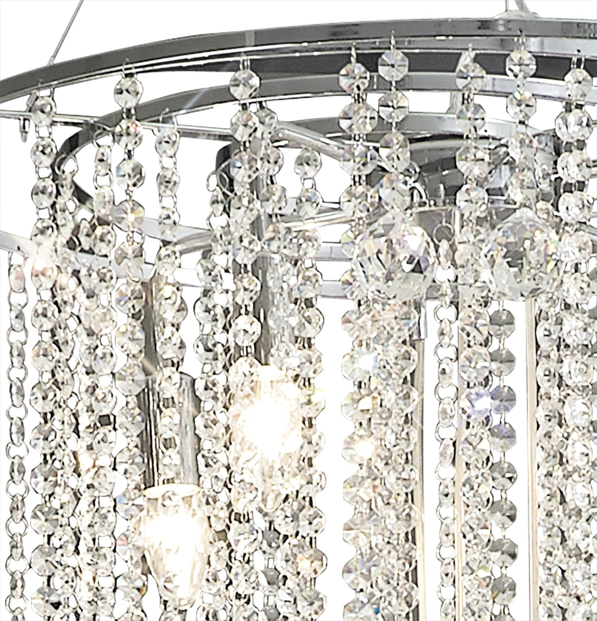 Diyas - Atla Crystal Spiral Chandelier - Luminosity Designs Ltd
