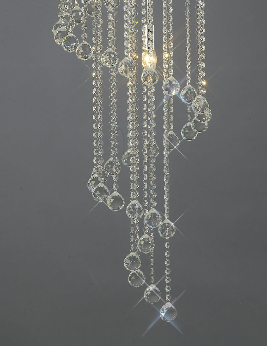 Diyas - Atla Crystal Spiral Chandelier - Luminosity Designs Ltd