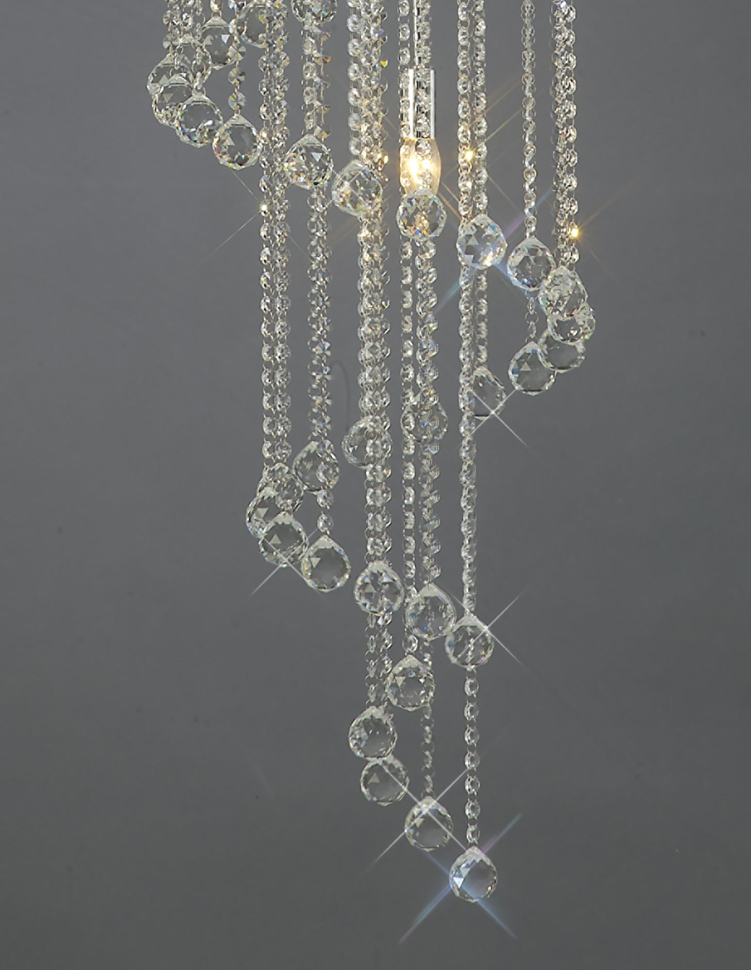 Diyas - Atla Crystal Spiral Chandelier - Luminosity Designs Ltd