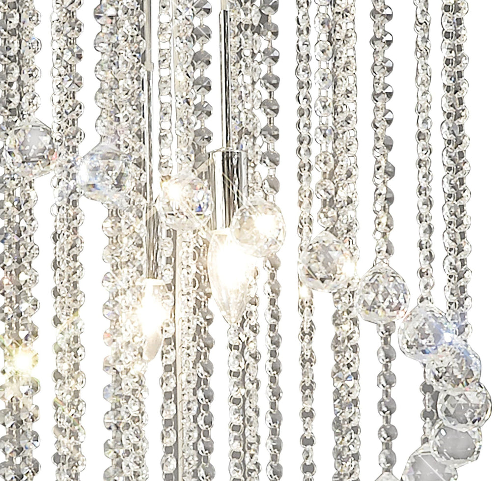 Diyas - Atla Crystal Spiral Chandelier - Luminosity Designs Ltd