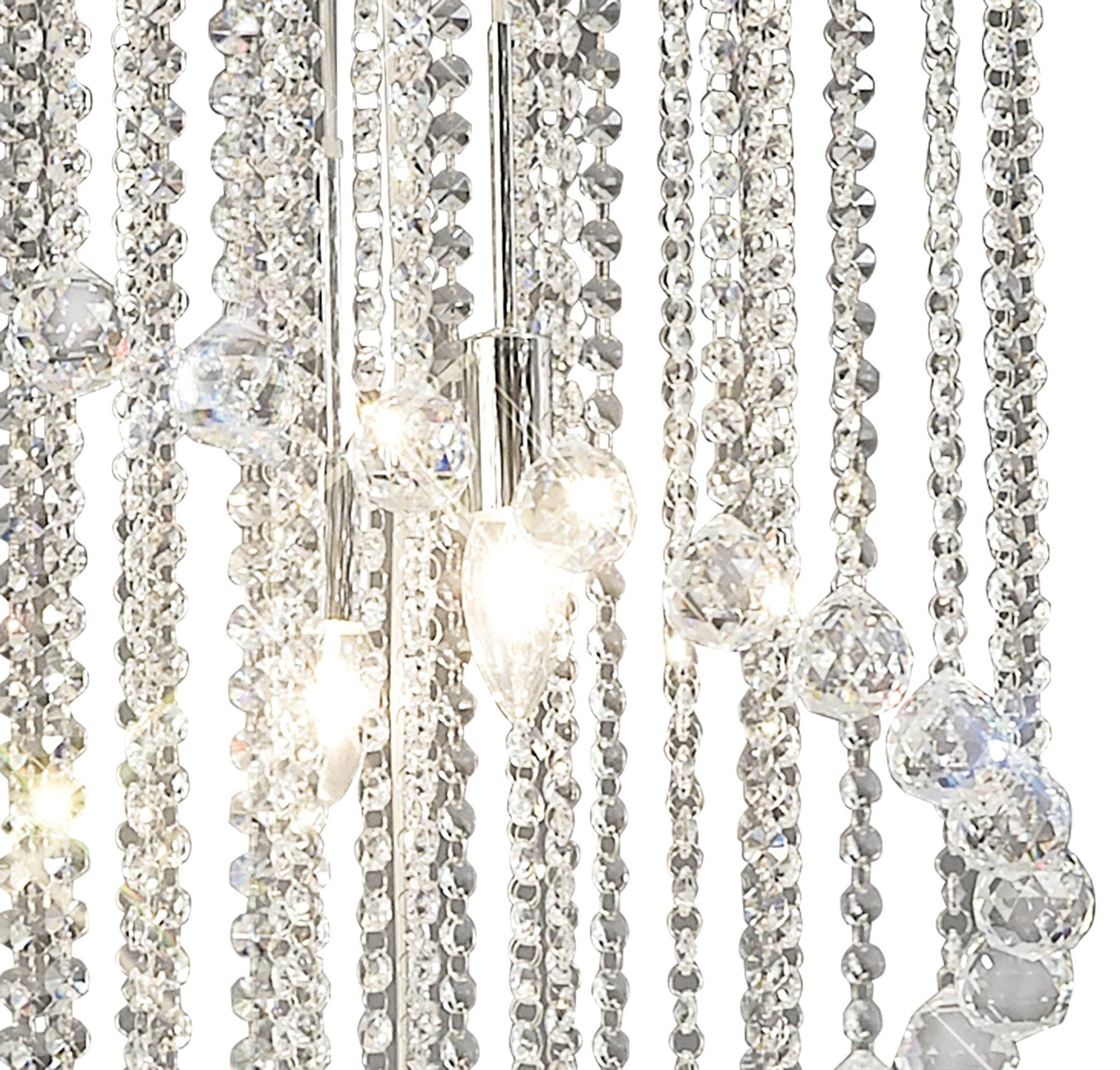 Diyas - Atla Crystal Spiral Chandelier - Luminosity Designs Ltd