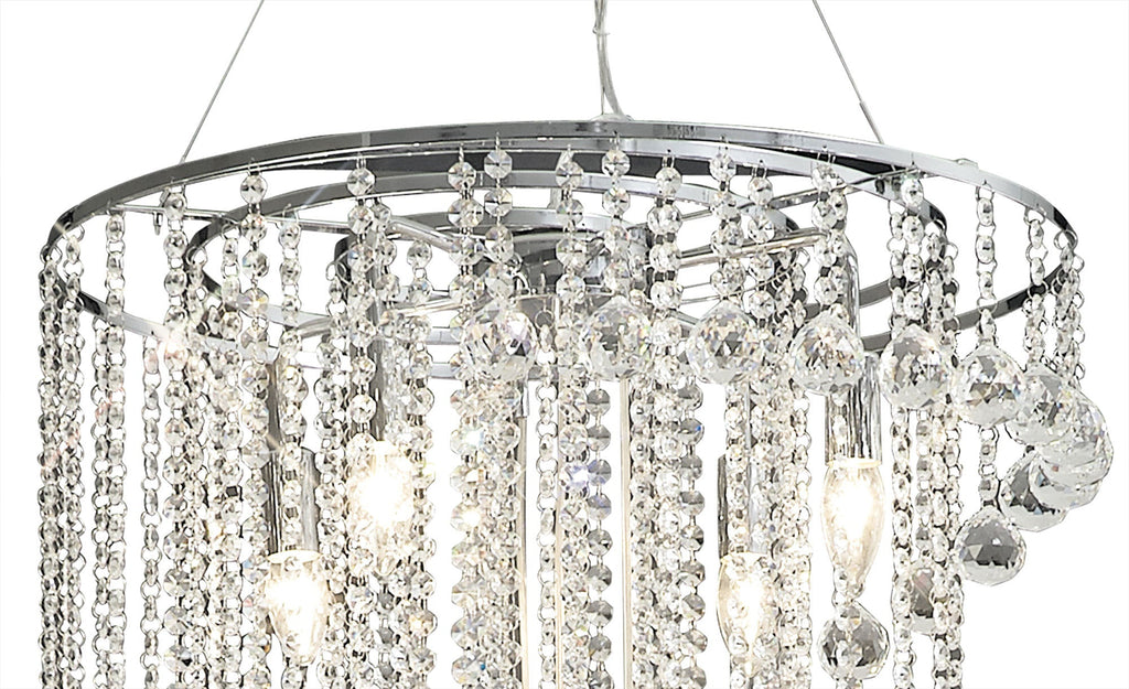Diyas - Atla Crystal Spiral Chandelier - Luminosity Designs Ltd