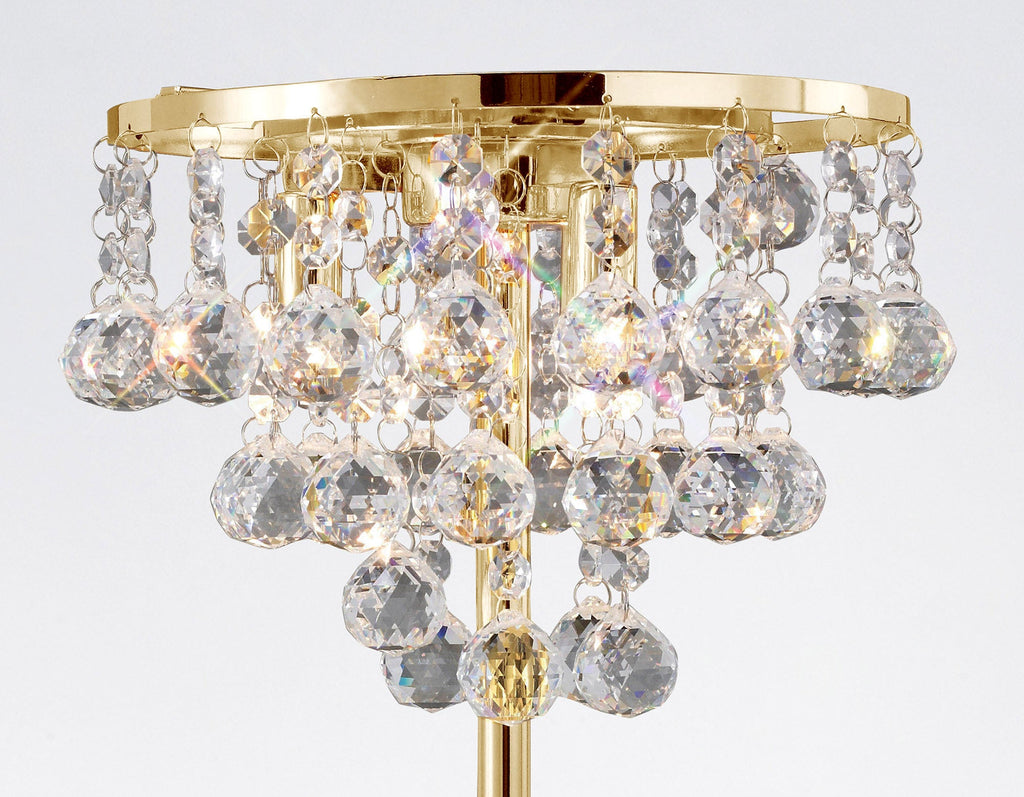 Diyas - Atla Crystal Table Lamp - Luminosity Designs Ltd