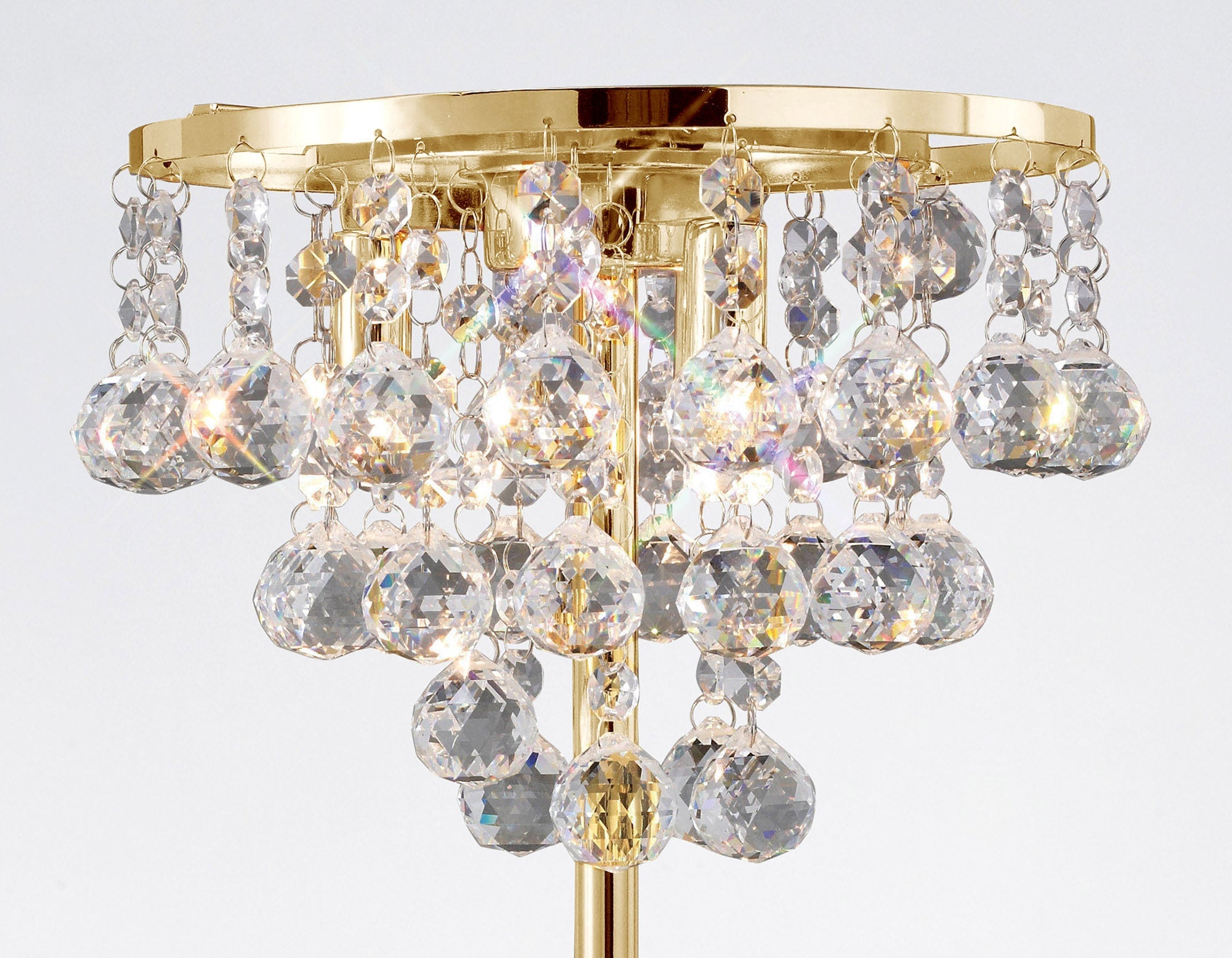 Diyas - Atla Crystal Table Lamp - Luminosity Designs Ltd