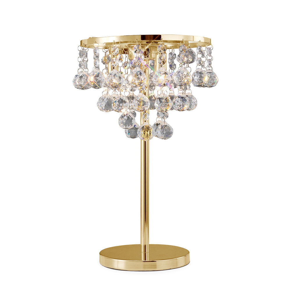 Diyas - Atla Crystal Table Lamp - Luminosity Designs Ltd