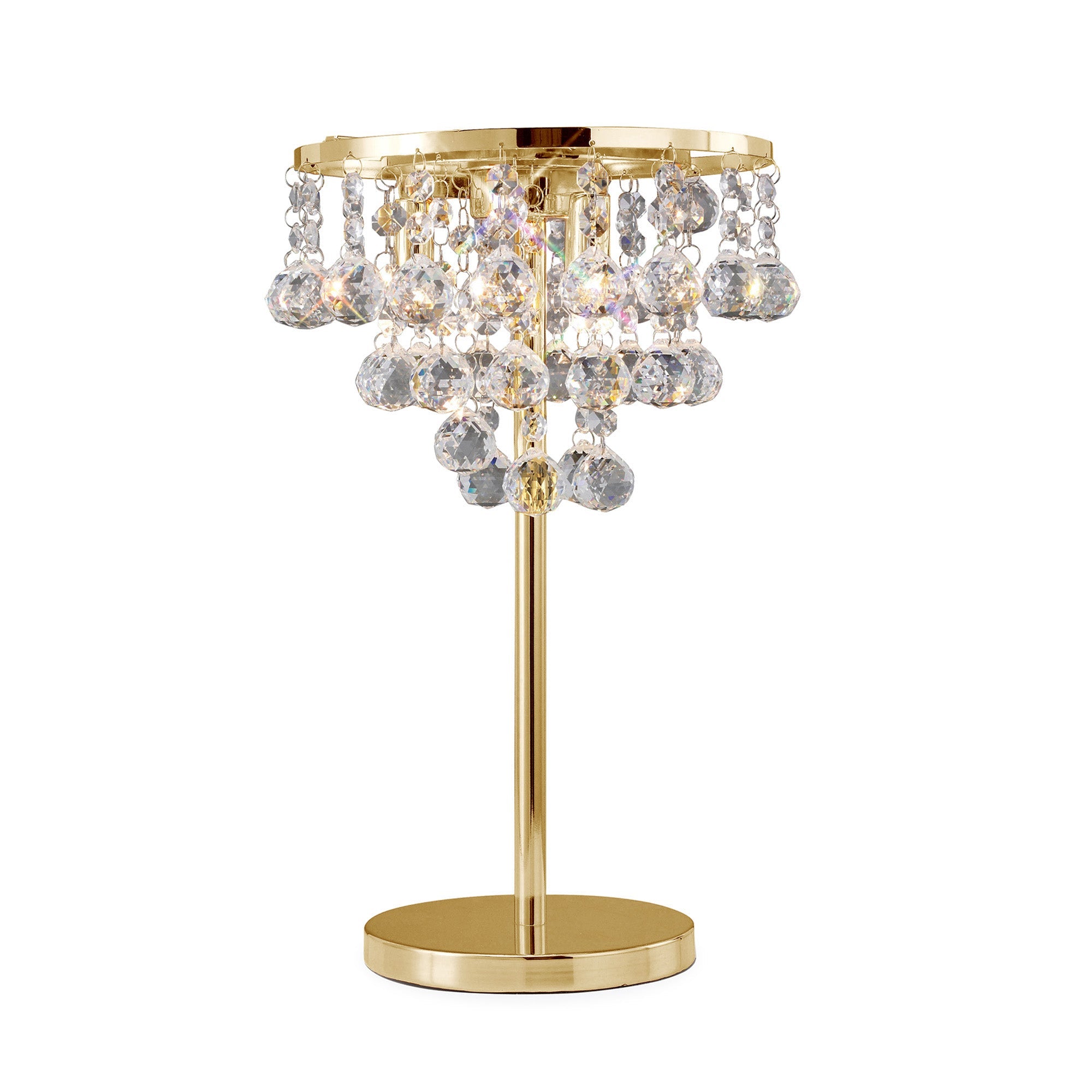 Diyas - Atla Crystal Table Lamp - Luminosity Designs Ltd