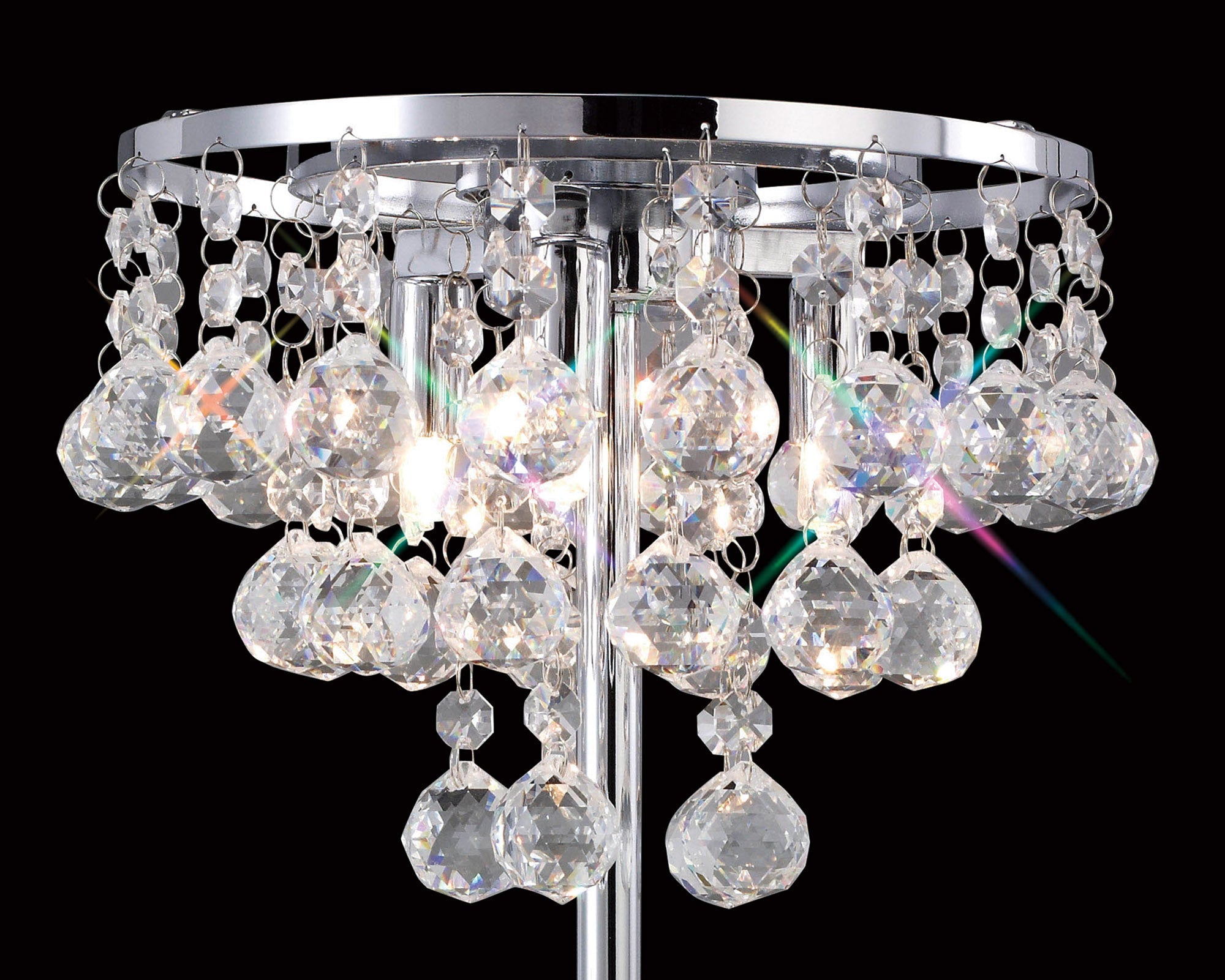 Diyas - Atla Crystal Table Lamp - Luminosity Designs Ltd