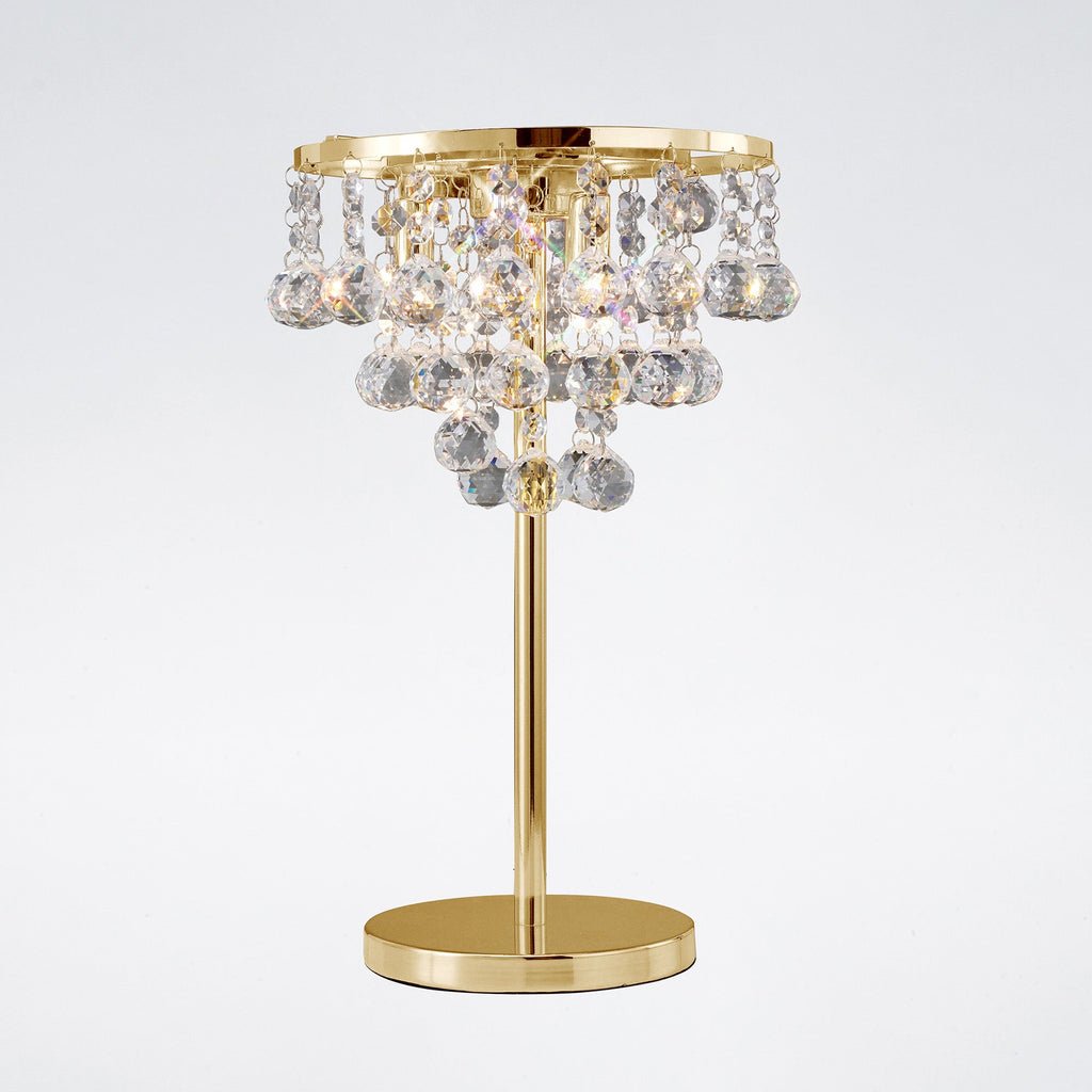 Diyas - Atla Crystal Table Lamp - Luminosity Designs Ltd
