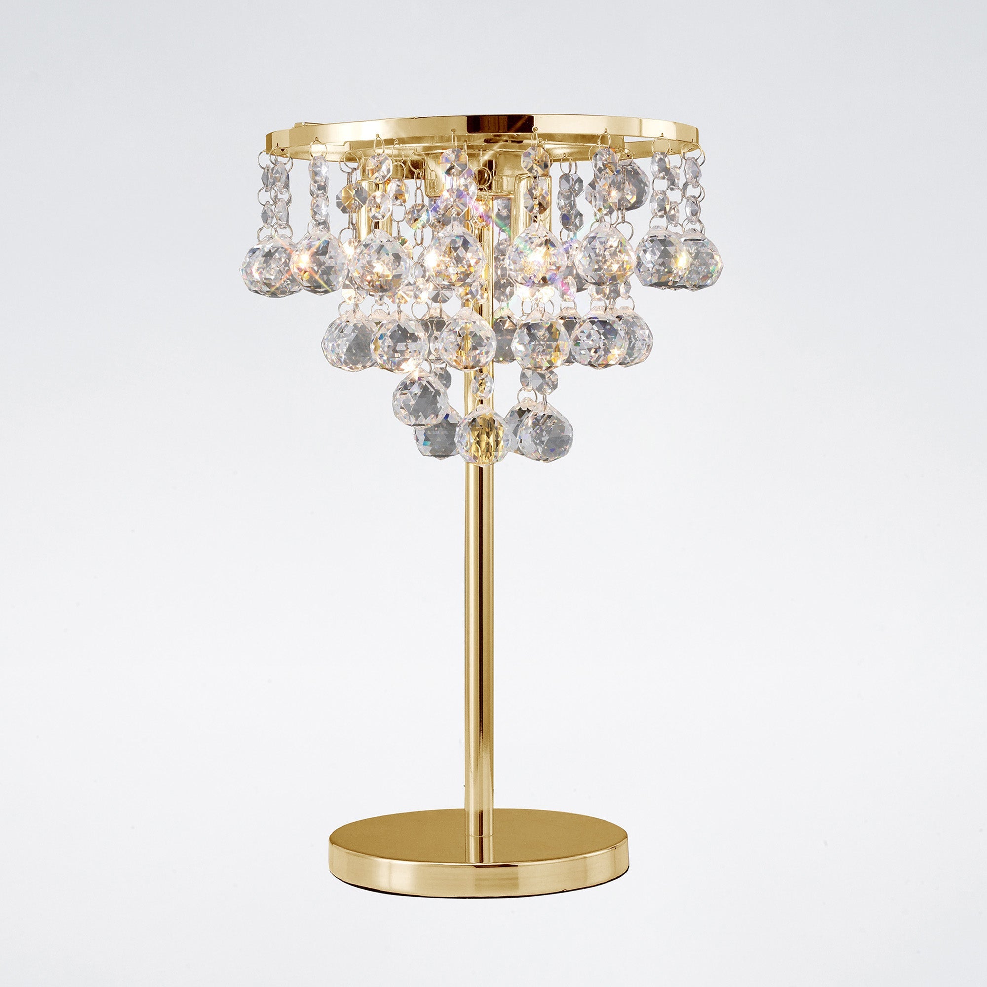 Diyas - Atla Crystal Table Lamp - Luminosity Designs Ltd