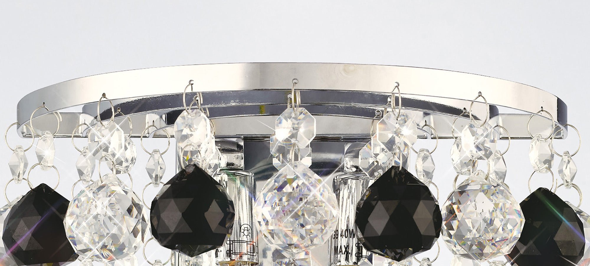 Diyas - Atla Crystal Wall Light - Luminosity Designs Ltd