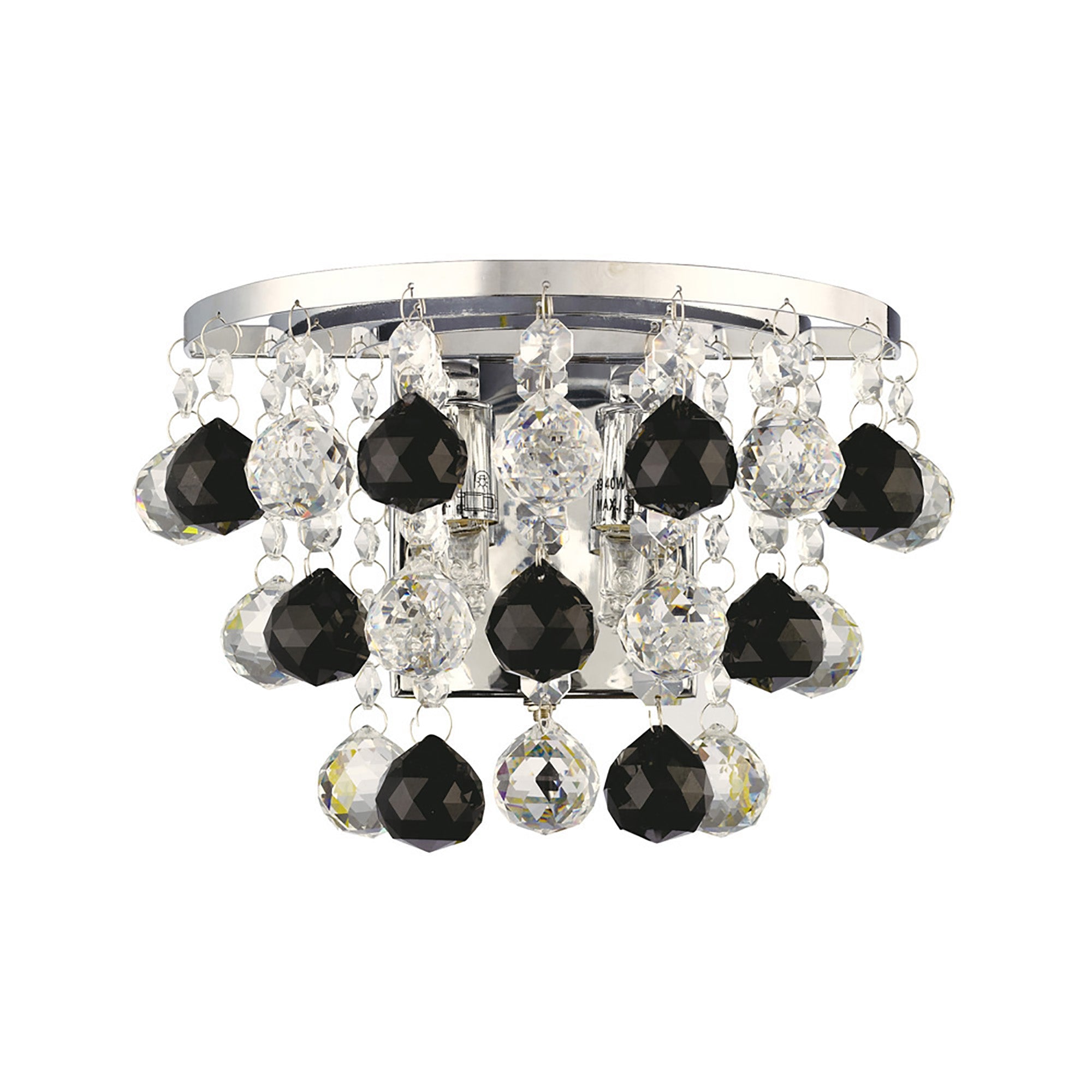 Diyas - Atla Crystal Wall Light - Luminosity Designs Ltd