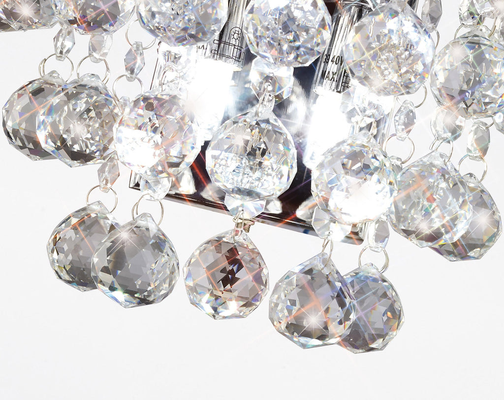 Diyas - Atla Crystal Wall Light - Luminosity Designs Ltd