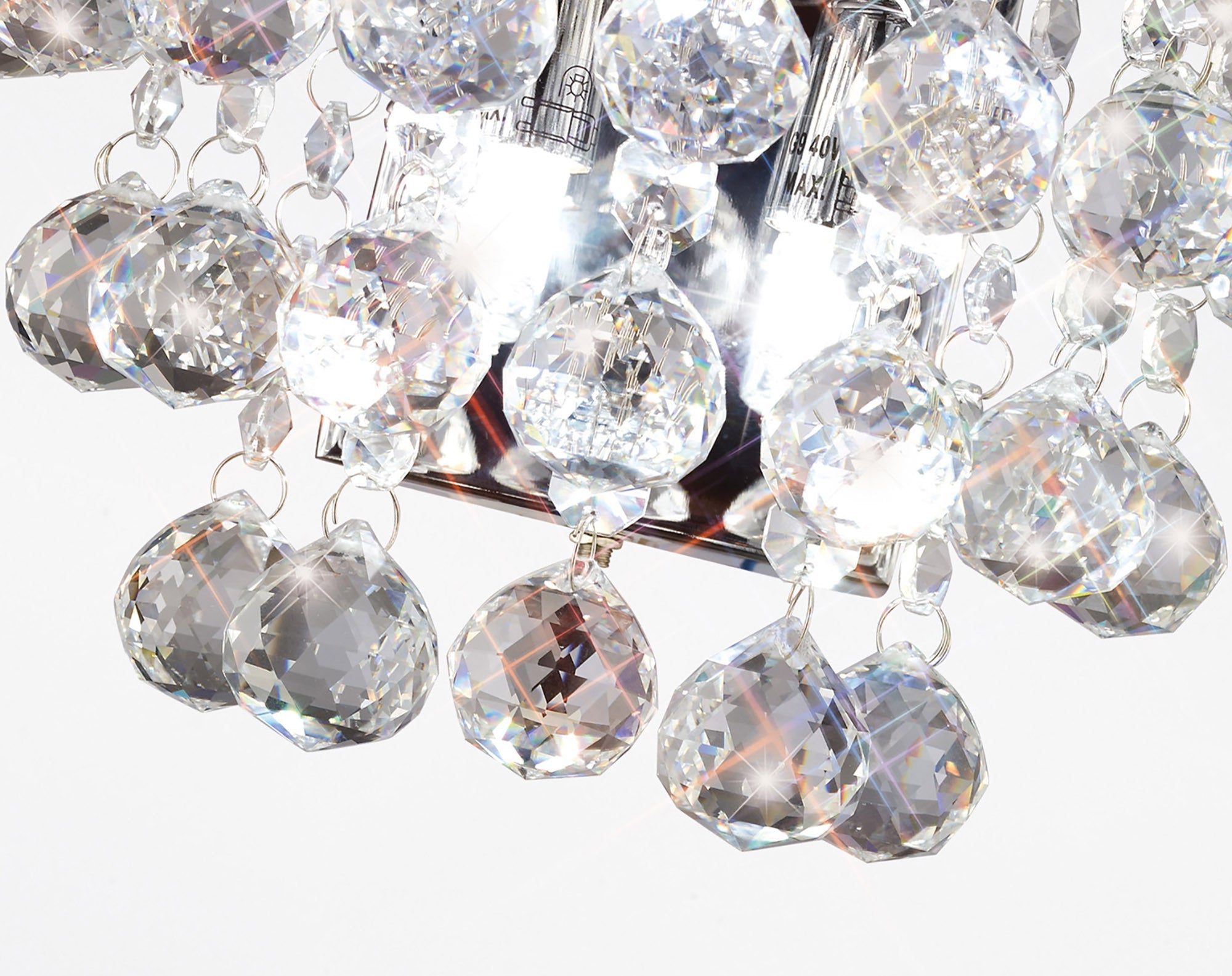 Diyas - Atla Crystal Wall Light - Luminosity Designs Ltd