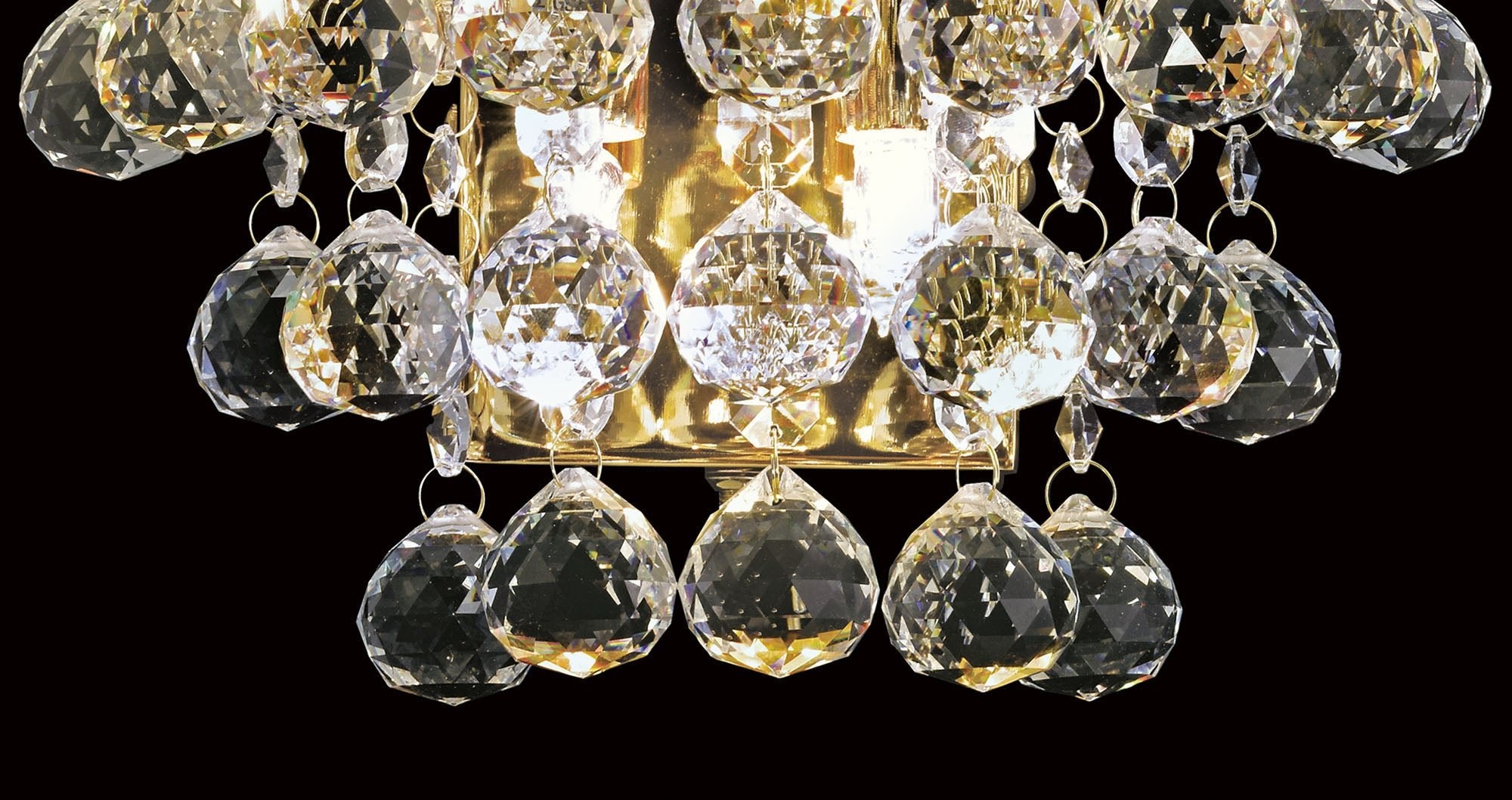 Diyas - Atla Crystal Wall Light - Luminosity Designs Ltd