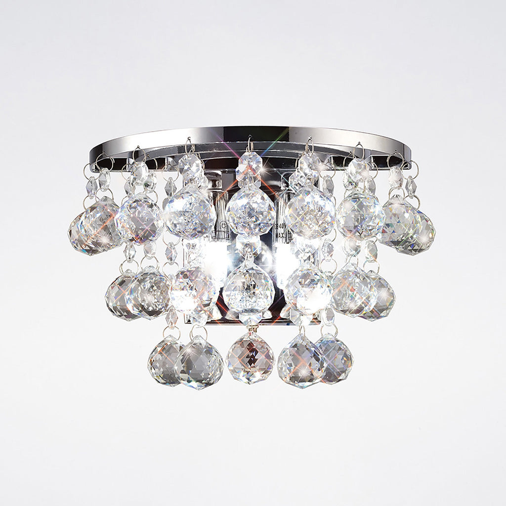 Diyas - Atla Crystal Wall Light - Luminosity Designs Ltd