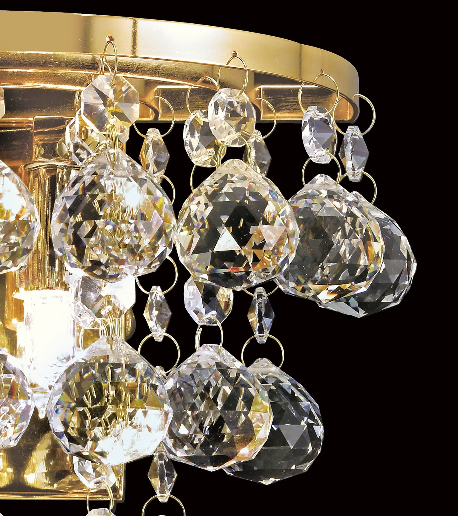 Diyas - Atla Crystal Wall Light - Luminosity Designs Ltd
