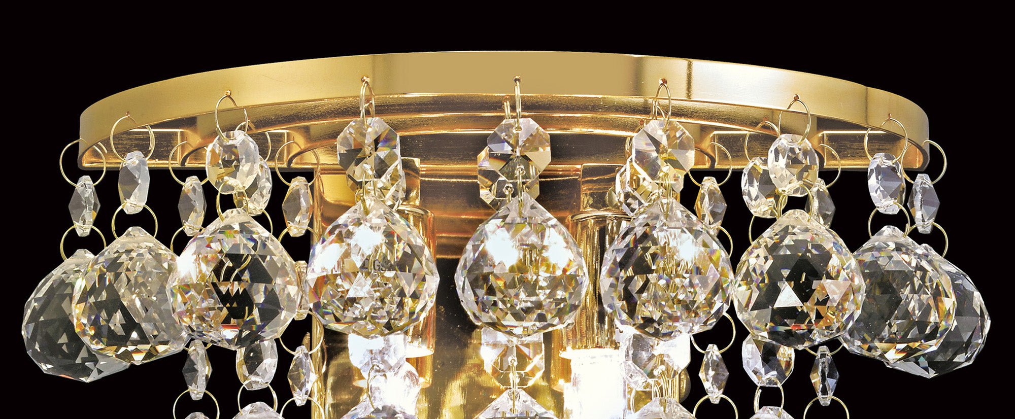 Diyas - Atla Crystal Wall Light - Luminosity Designs Ltd