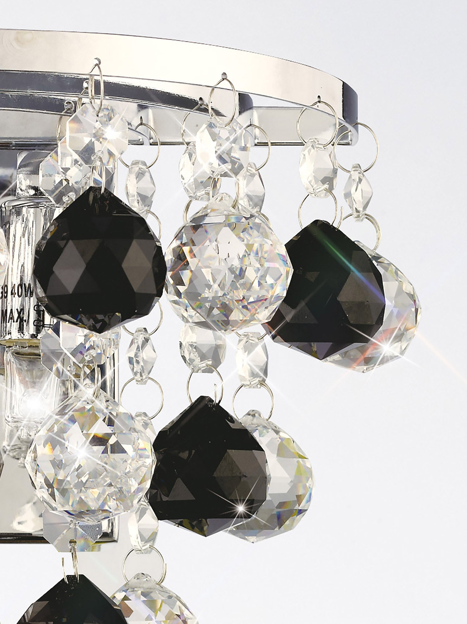 Diyas - Atla Crystal Wall Light - Luminosity Designs Ltd