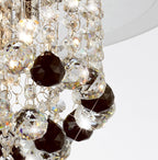 Diyas - Atla Large Semi Flush Crystal Ceiling Light - Luminosity Designs Ltd