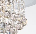 Diyas - Atla Large Semi Flush Crystal Ceiling Light - Luminosity Designs Ltd