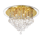 Diyas - Atla Large Semi Flush Crystal Ceiling Light - Luminosity Designs Ltd