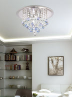 Diyas - Atla Semi Flush Crystal Ceiling Light - Luminosity Designs Ltd