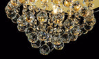Diyas - Atla Semi Flush Crystal Ceiling Light - Luminosity Designs Ltd