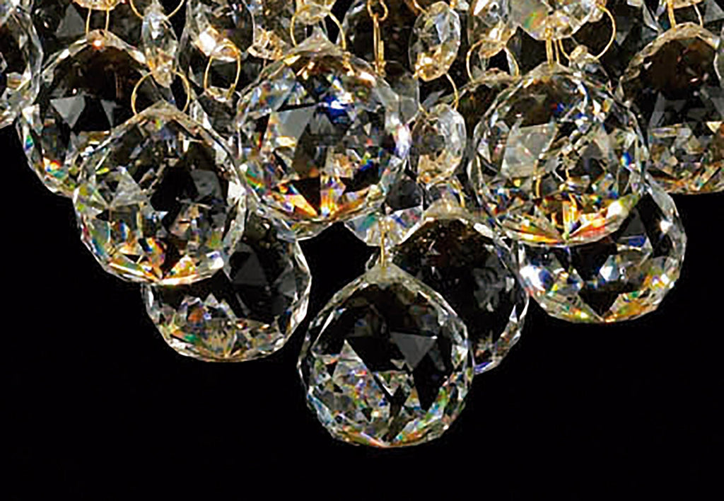 Diyas - Atla Semi Flush Crystal Ceiling Light - Luminosity Designs Ltd