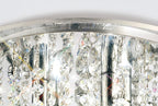 Diyas - Atla Semi Flush Crystal Ceiling Light - Luminosity Designs Ltd