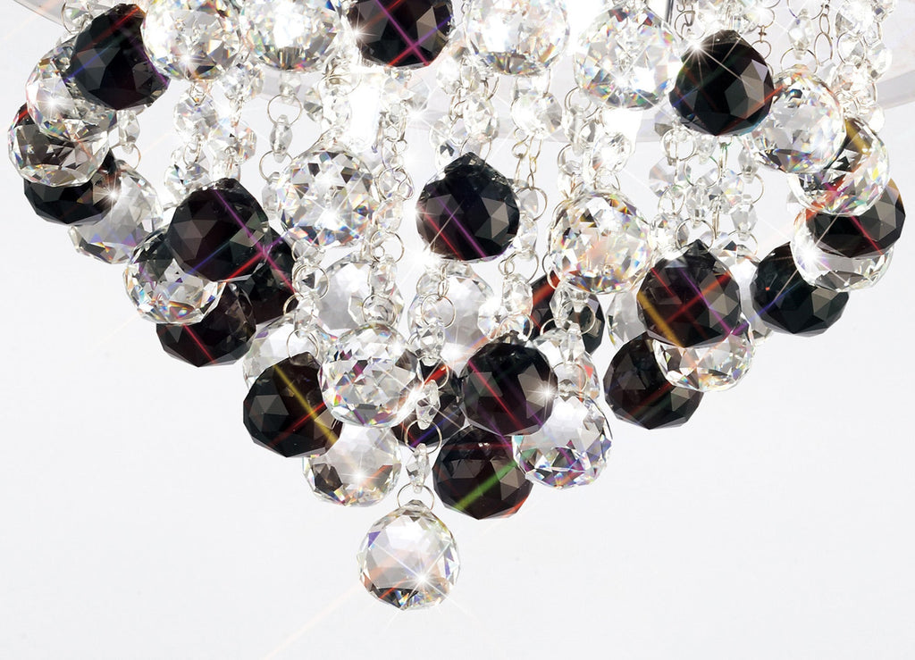 Diyas - Atla Semi Flush Crystal Ceiling Light - Luminosity Designs Ltd