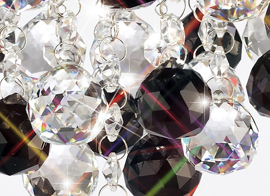 Diyas - Atla Semi Flush Crystal Ceiling Light - Luminosity Designs Ltd