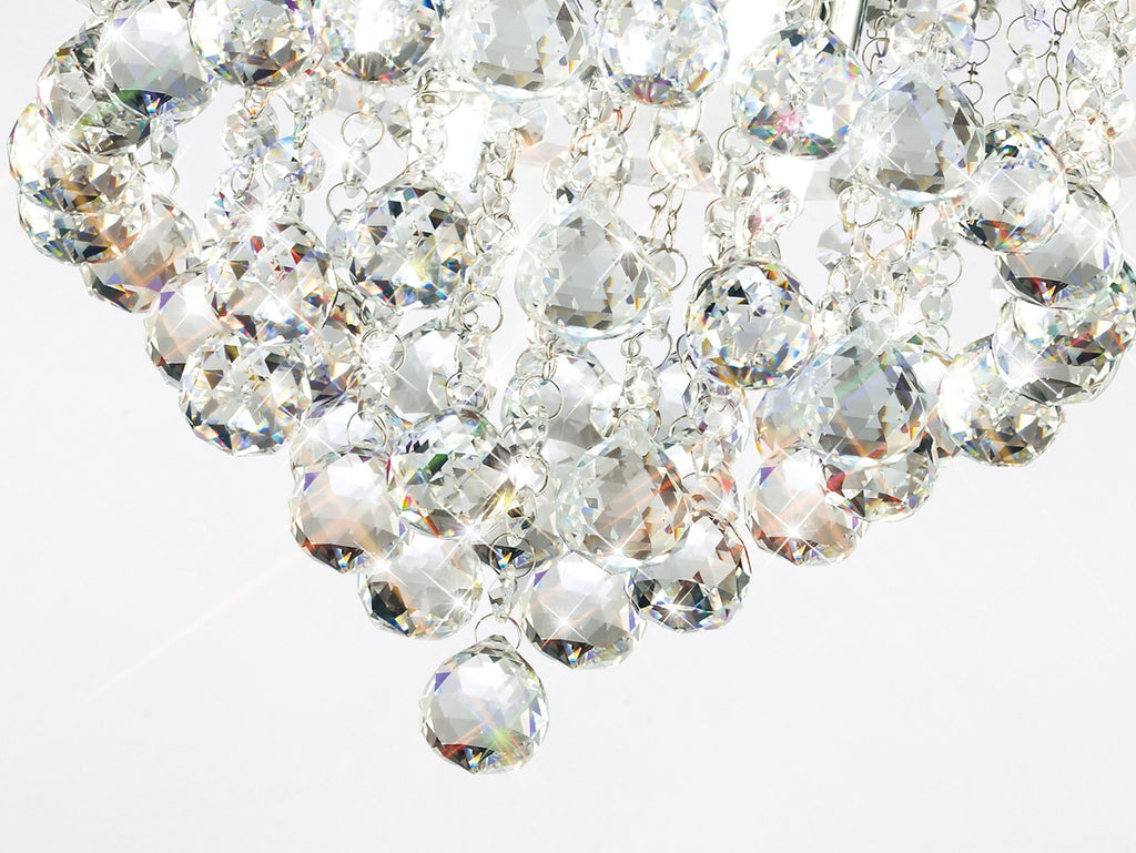 Diyas - Atla Semi Flush Crystal Ceiling Light - Luminosity Designs Ltd