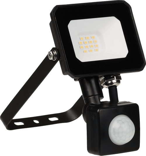Crompton - Atlas Mini 3 Floodlight with PIR Sensor 10W 4000K, 1000lm - Luminosity Designs Ltd