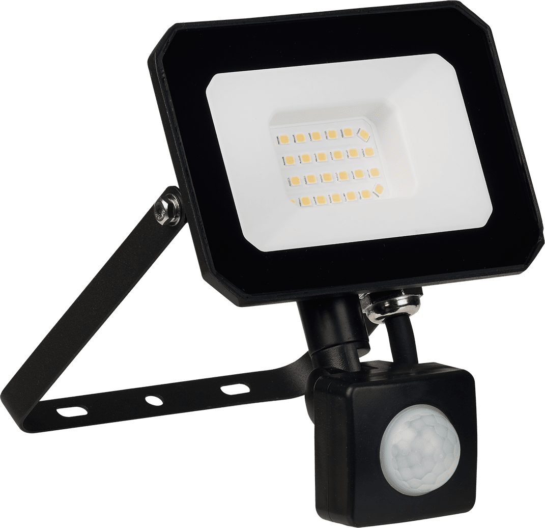Crompton - Atlas Mini 3 Floodlight with PIR Sensor 20W 4000K, 2000lm - Luminosity Designs Ltd
