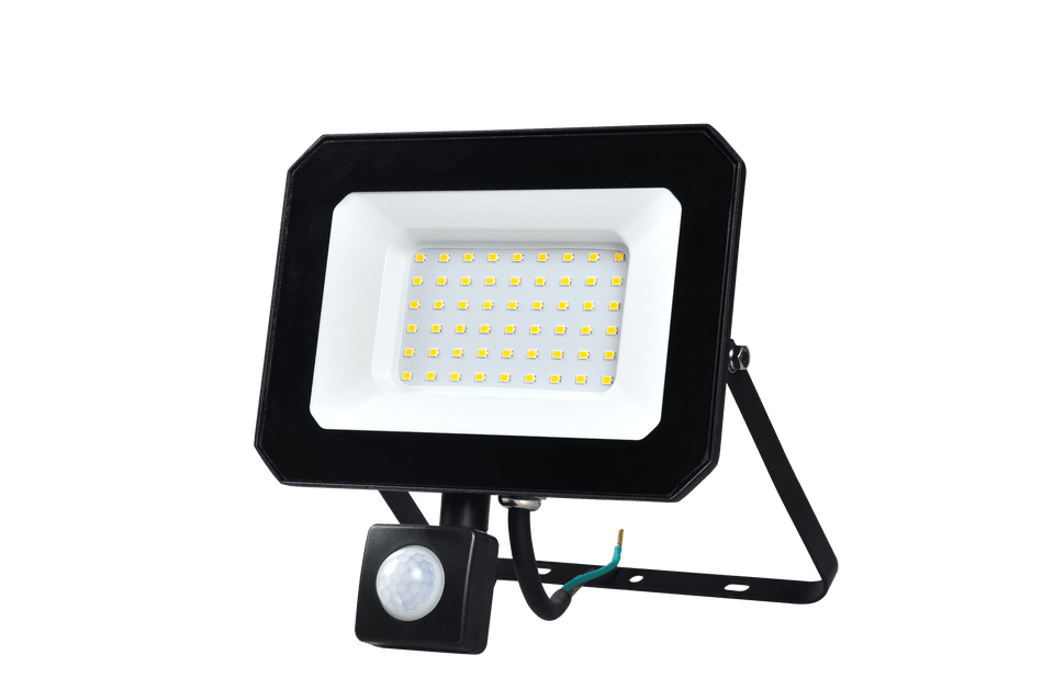 Crompton - Atlas Mini 3 Floodlight with PIR Sensor 50W 4000K, 5000lm - Luminosity Designs Ltd