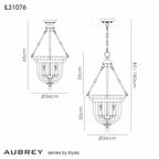 Diyas - Aubrey Medium Pendant - Luminosity Designs Ltd