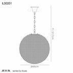 Diyas - Ava Ball Pendant - Luminosity Designs Ltd