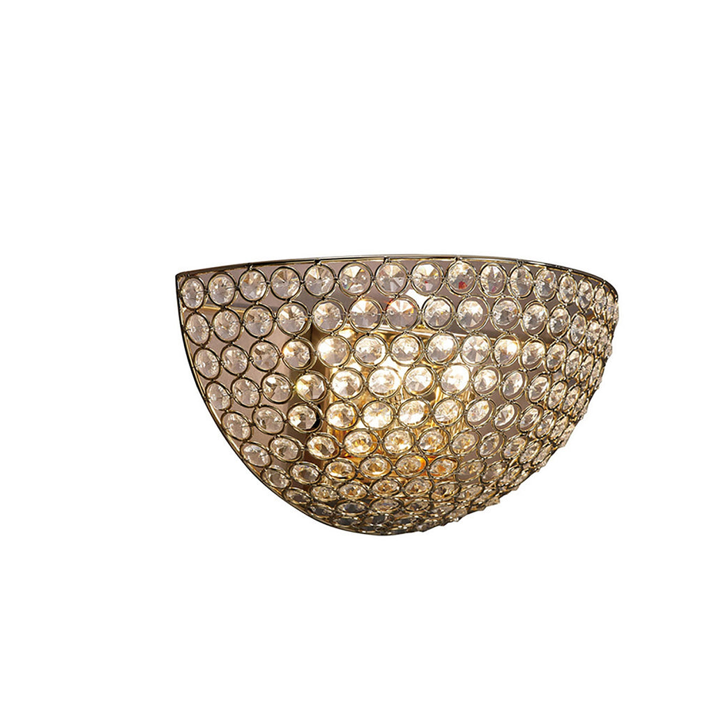 Diyas - Ava Half Moon Wall Light - Luminosity Designs Ltd