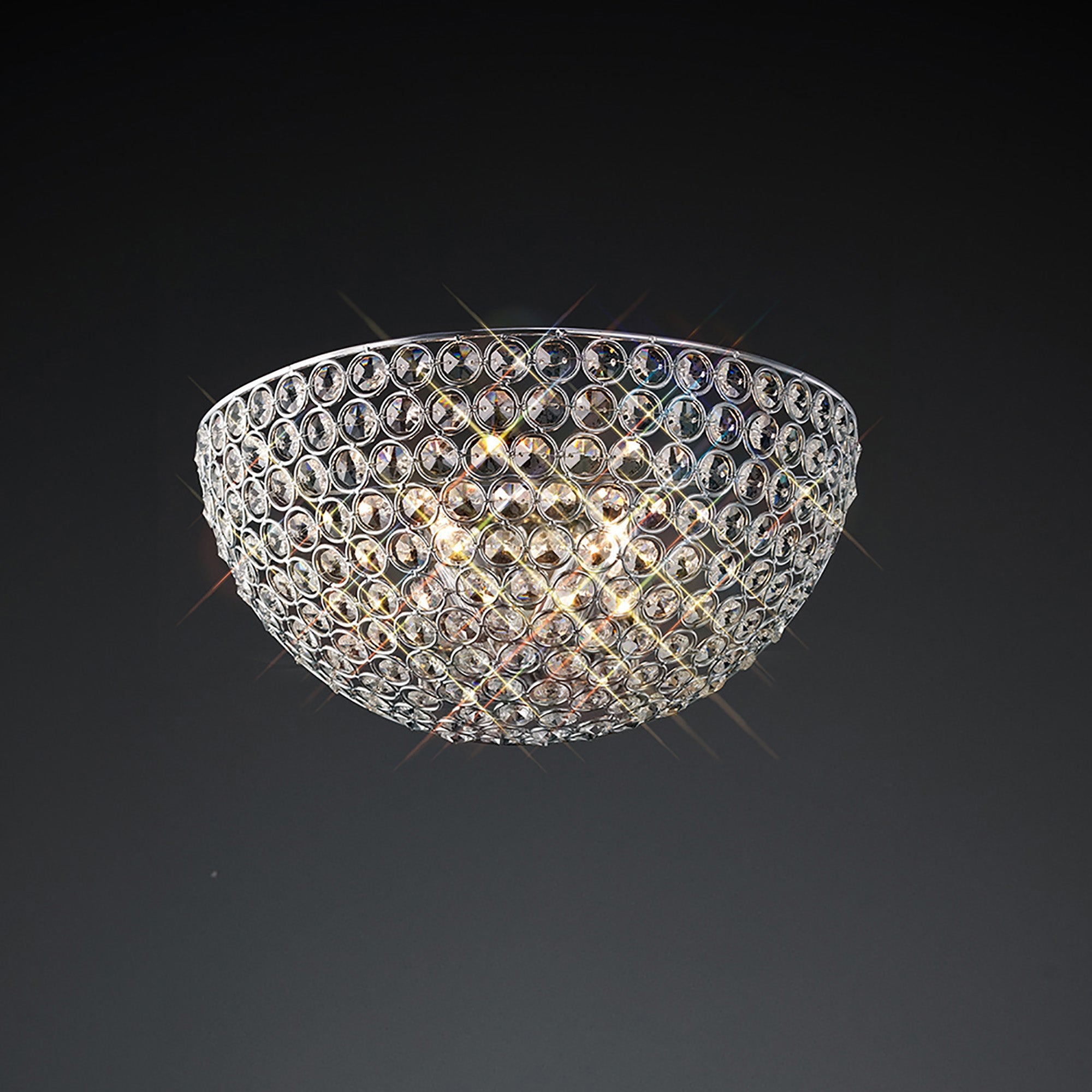 Diyas - Ava Half Moon Wall Light - Luminosity Designs Ltd