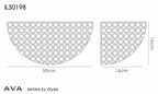 Diyas - Ava Half Moon Wall Light - Luminosity Designs Ltd