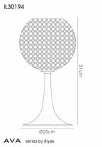 Diyas - Ava Large Table Lamp - Luminosity Designs Ltd
