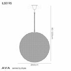 Diyas - Ava Medium Ball Pendant - Luminosity Designs Ltd