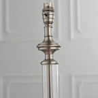 Endon - Avebury Antique Table Lamp with Acrylic Column Stem and Metal Detailing, 1x E27. - Luminosity Designs Ltd