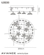 Diyas - Aviance Ceiling - Luminosity Designs Ltd