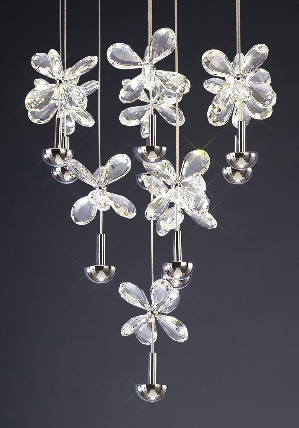 Diyas - Aviva 10 Light Cluster Pendant - Luminosity Designs Ltd