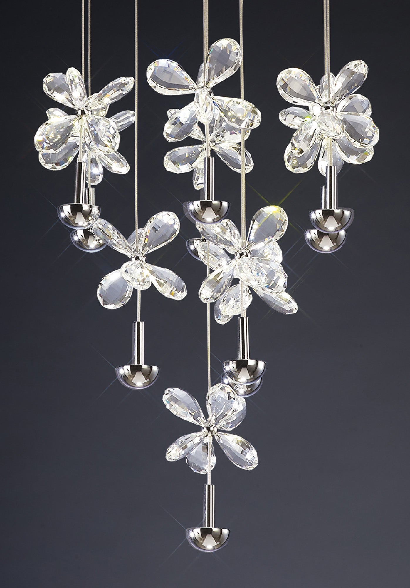 Diyas - Aviva 10 Light Cluster Pendant - Luminosity Designs Ltd