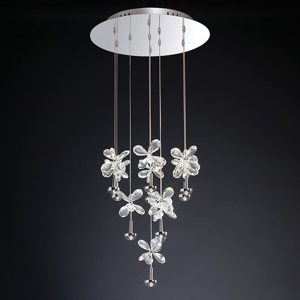 Diyas - Aviva 10 Light Cluster Pendant - Luminosity Designs Ltd